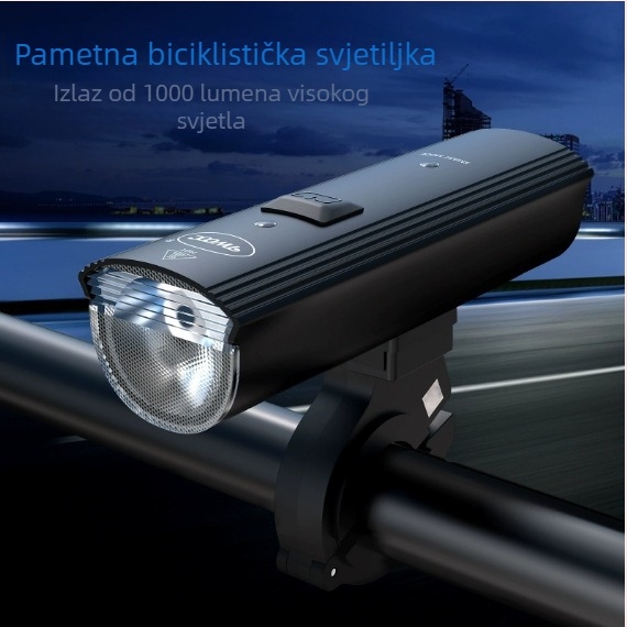 Prednje svjetlo za bicikl za noćnu vožnju: visoka svjetlost, vodootporno, USB-C punjenje, punjivo, podesiva snop za planinske i cestovne bicikle (USB-C punjenje, podesiva snop, montaža visećim držačem)
