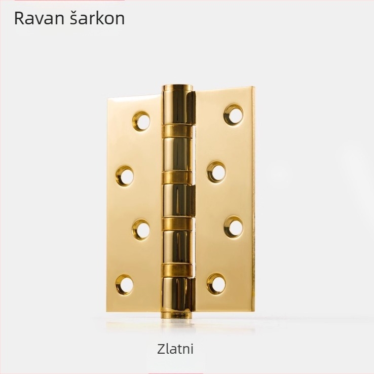 Panta za vrata od nehrđajućeg čelika 304, ravni otvor, elektroplaćana površina, moderni minimalistički stil, pogodna za drvena vrata (spavaća soba, kupaonica, kuhinja).