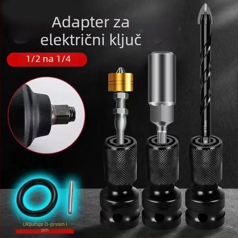 Električna glava za konverziju odvijača, šesterokutni univerzalni teleskop spoj, elastični omotač, ljubičasto sandalovo drvo