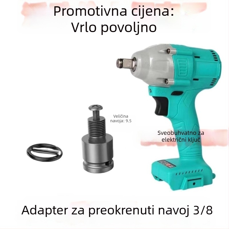 Električna glava za konverziju odvijača, šesterokutni univerzalni teleskop spoj, elastični omotač, ljubičasto sandalovo drvo