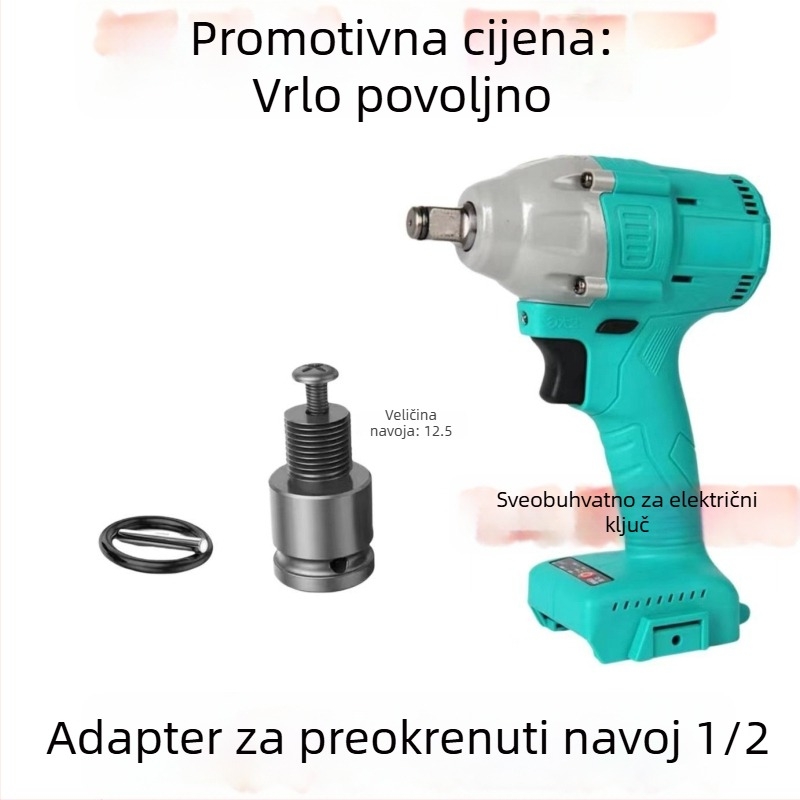 Električna glava za konverziju odvijača, šesterokutni univerzalni teleskop spoj, elastični omotač, ljubičasto sandalovo drvo