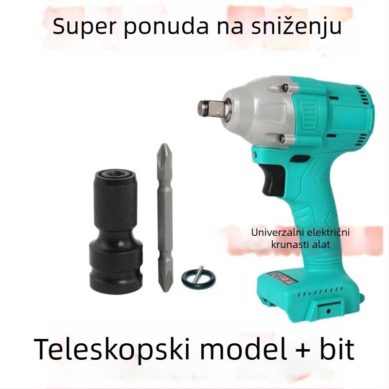 Električna glava za konverziju odvijača, šesterokutni univerzalni teleskop spoj, elastični omotač, ljubičasto sandalovo drvo