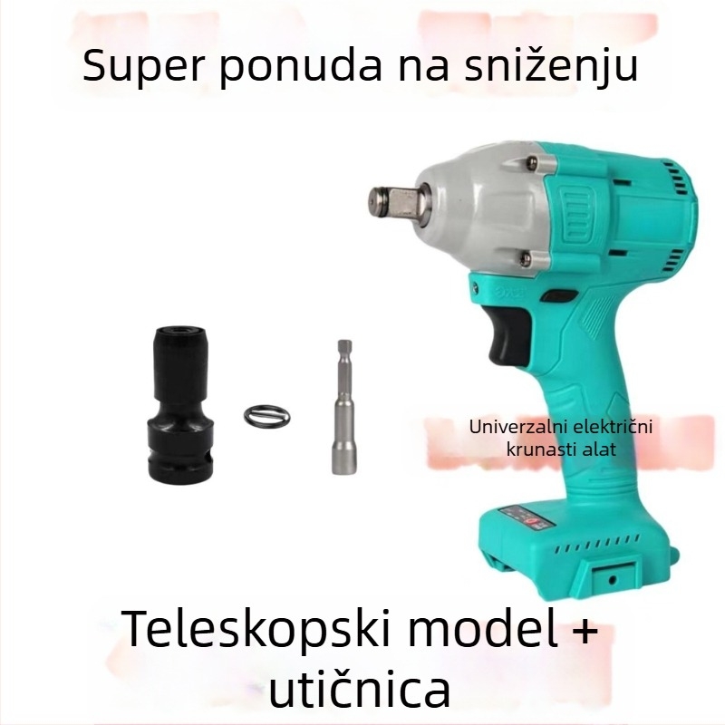 Električna glava za konverziju odvijača, šesterokutni univerzalni teleskop spoj, elastični omotač, ljubičasto sandalovo drvo