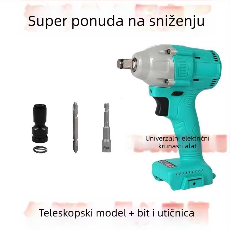 Električna glava za konverziju odvijača, šesterokutni univerzalni teleskop spoj, elastični omotač, ljubičasto sandalovo drvo