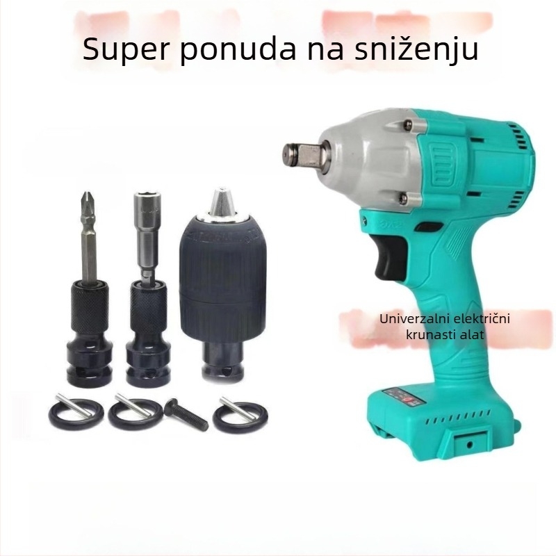 Električna glava za konverziju odvijača, šesterokutni univerzalni teleskop spoj, elastični omotač, ljubičasto sandalovo drvo