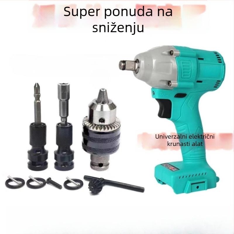 Električna glava za konverziju odvijača, šesterokutni univerzalni teleskop spoj, elastični omotač, ljubičasto sandalovo drvo