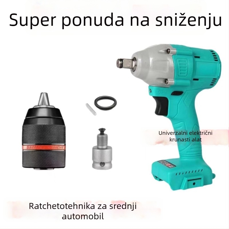 Električna glava za konverziju odvijača, šesterokutni univerzalni teleskop spoj, elastični omotač, ljubičasto sandalovo drvo