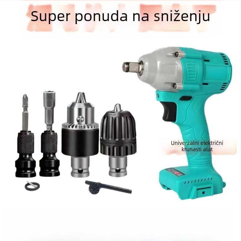 Električna glava za konverziju odvijača, šesterokutni univerzalni teleskop spoj, elastični omotač, ljubičasto sandalovo drvo