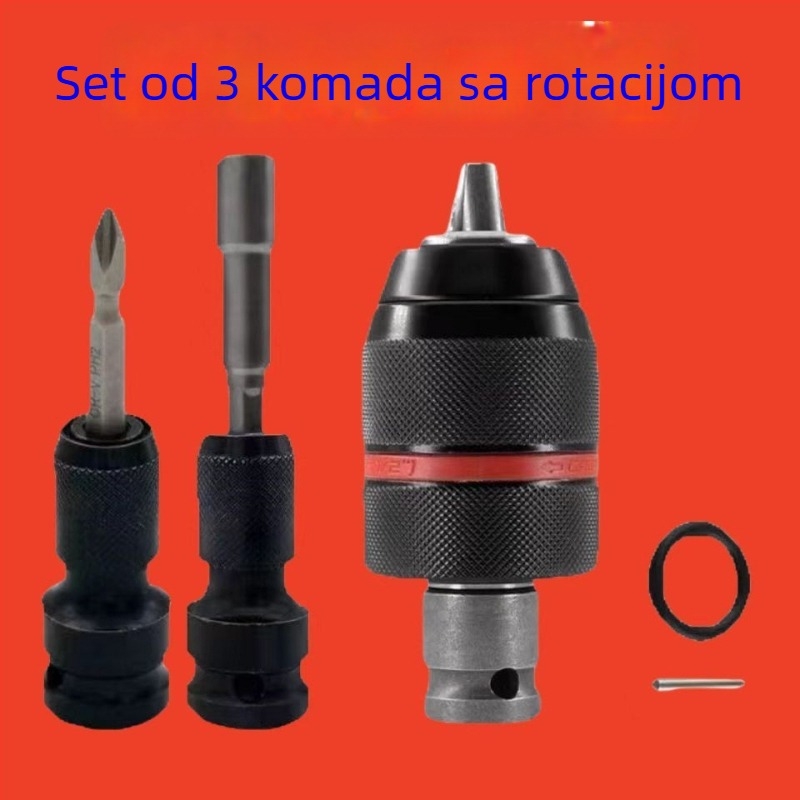 Električna glava za konverziju odvijača, šesterokutni univerzalni teleskop spoj, elastični omotač, ljubičasto sandalovo drvo