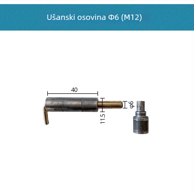 HL117 Pokretni šarki — cilindrični opružni zasun, plosni zavaren vratni osovinski za gornja i donja vrata ormarića