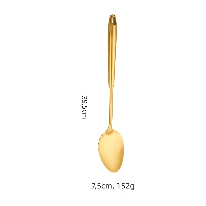 Set žlica i špatula, 304 nehrđajući čelik, protuklizne ručke, otporan na visoke temperature, 12-djelni set