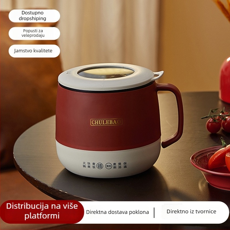 Okrugli električni lonac za kuhanje s kapacitetom 1–1.7 L, neprimljiv unutarnji lonac, mehaničko/mikroprocesorsko upravljanje, izolacija, tajmer i brzo kuhanje na paru, jedan ili dva sloja, model YY-ZNDG20