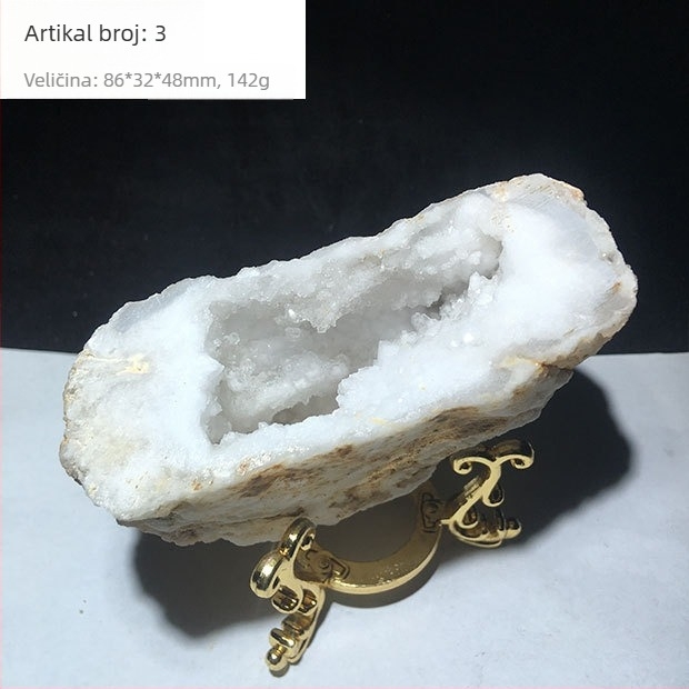 Narukvica s motivom košare bogatstva i novčane vrećice, demagnetizirani kristal, sirov kamen, ukras za stol