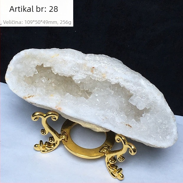 Narukvica s motivom košare bogatstva i novčane vrećice, demagnetizirani kristal, sirov kamen, ukras za stol