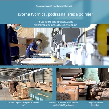 Daska za rezanje od masivnog drveta, debela, nepravilnog oblika, dvostrana, kućna upotreba