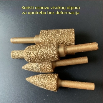 Diamantska glava za brušenje lijevanog željeza za ručnu bušilicu – pogodna za lijevano željezo, kamen i keramiku, prilagodljiva