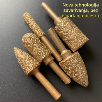 Diamantska glava za brušenje lijevanog željeza za ručnu bušilicu – pogodna za lijevano željezo, kamen i keramiku, prilagodljiva