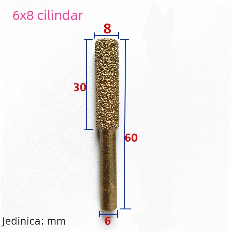 Diamantska glava za brušenje lijevanog željeza za ručnu bušilicu – pogodna za lijevano željezo, kamen i keramiku, prilagodljiva