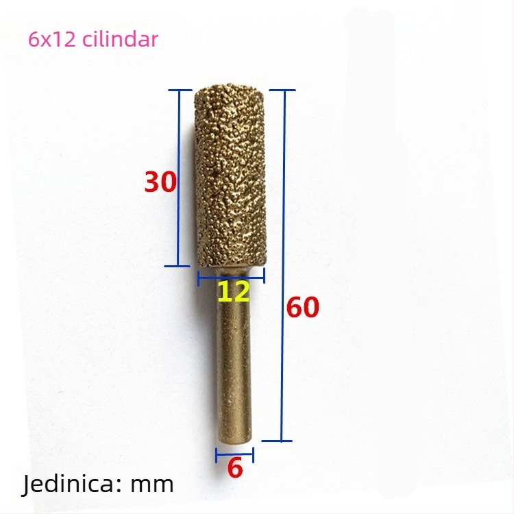 Diamantska glava za brušenje lijevanog željeza za ručnu bušilicu – pogodna za lijevano željezo, kamen i keramiku, prilagodljiva