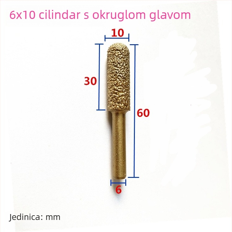 Diamantska glava za brušenje lijevanog željeza za ručnu bušilicu – pogodna za lijevano željezo, kamen i keramiku, prilagodljiva