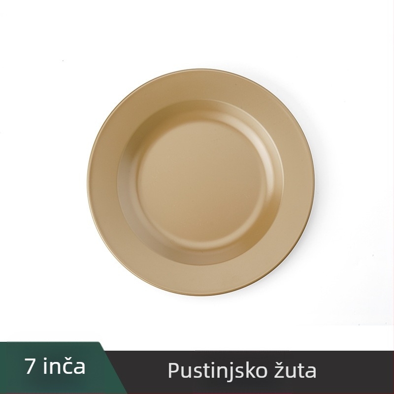 Set posuđa za kampiranje, 304 nehrđajući čelik s premazom protiv lijepljenja, prijenosan, 240 g, za 1-2 osobe, s logom