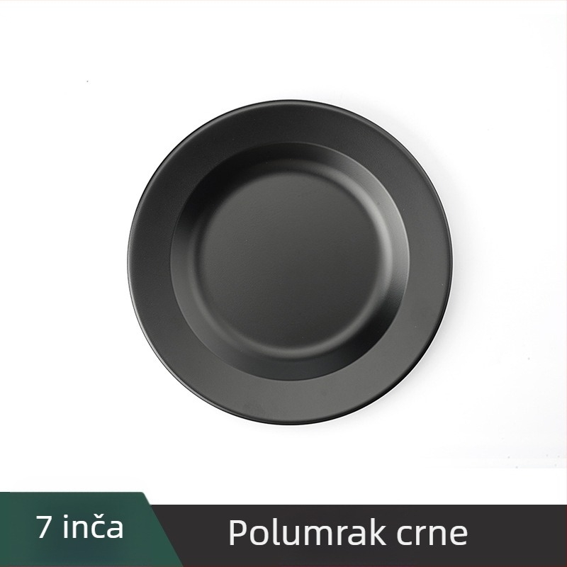 Set posuđa za kampiranje, 304 nehrđajući čelik s premazom protiv lijepljenja, prijenosan, 240 g, za 1-2 osobe, s logom