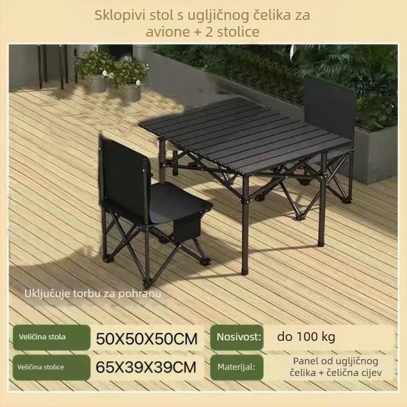 Set sklopivih stola i stolica za vanjsku upotrebu — marka Qin qi, kategorija: alati za opstanak