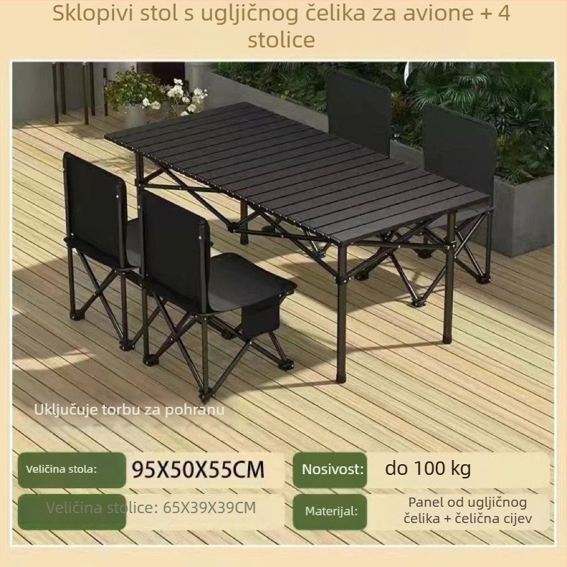 Set sklopivih stola i stolica za vanjsku upotrebu — marka Qin qi, kategorija: alati za opstanak