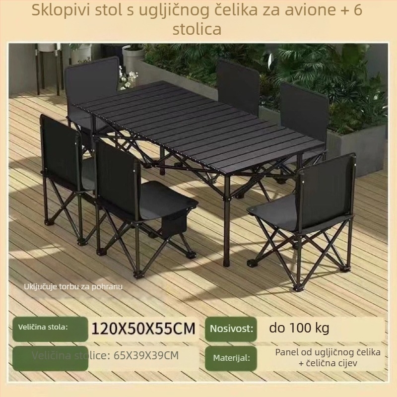 Set sklopivih stola i stolica za vanjsku upotrebu — marka Qin qi, kategorija: alati za opstanak