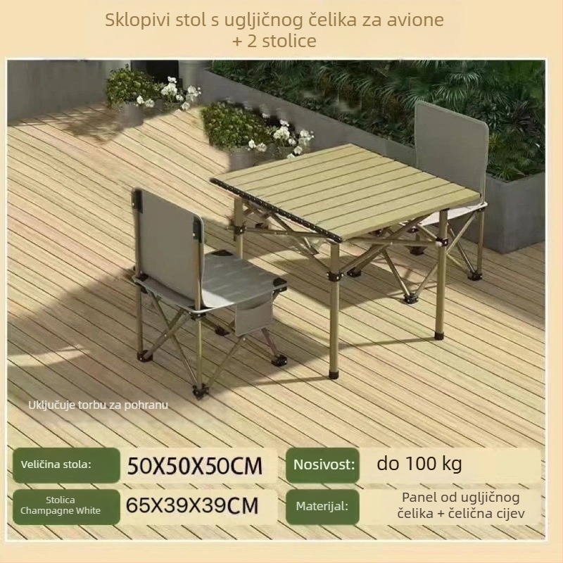 Set sklopivih stola i stolica za vanjsku upotrebu — marka Qin qi, kategorija: alati za opstanak