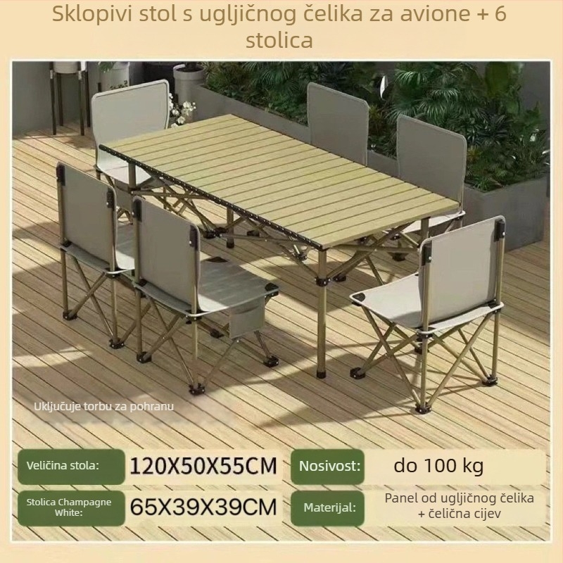 Set sklopivih stola i stolica za vanjsku upotrebu — marka Qin qi, kategorija: alati za opstanak