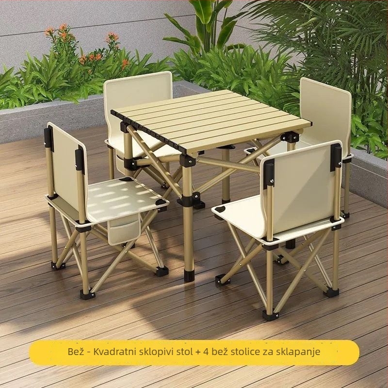Set sklopivih stola i stolica za vanjsku upotrebu — marka Qin qi, kategorija: alati za opstanak
