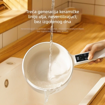 Električna kuhala za kuhanje, 700W, keramički premaz unutarnjeg spremnika, LCD zaslon, podešavanje temperature, funkcija tajmera