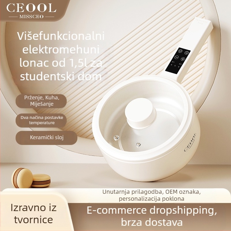 Električna kuhala za kuhanje, 700W, keramički premaz unutarnjeg spremnika, LCD zaslon, podešavanje temperature, funkcija tajmera