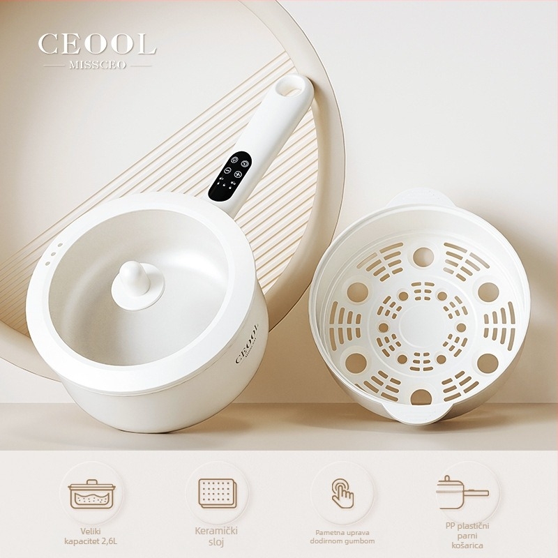 Električna kuhala za kuhanje, 700W, keramički premaz unutarnjeg spremnika, LCD zaslon, podešavanje temperature, funkcija tajmera