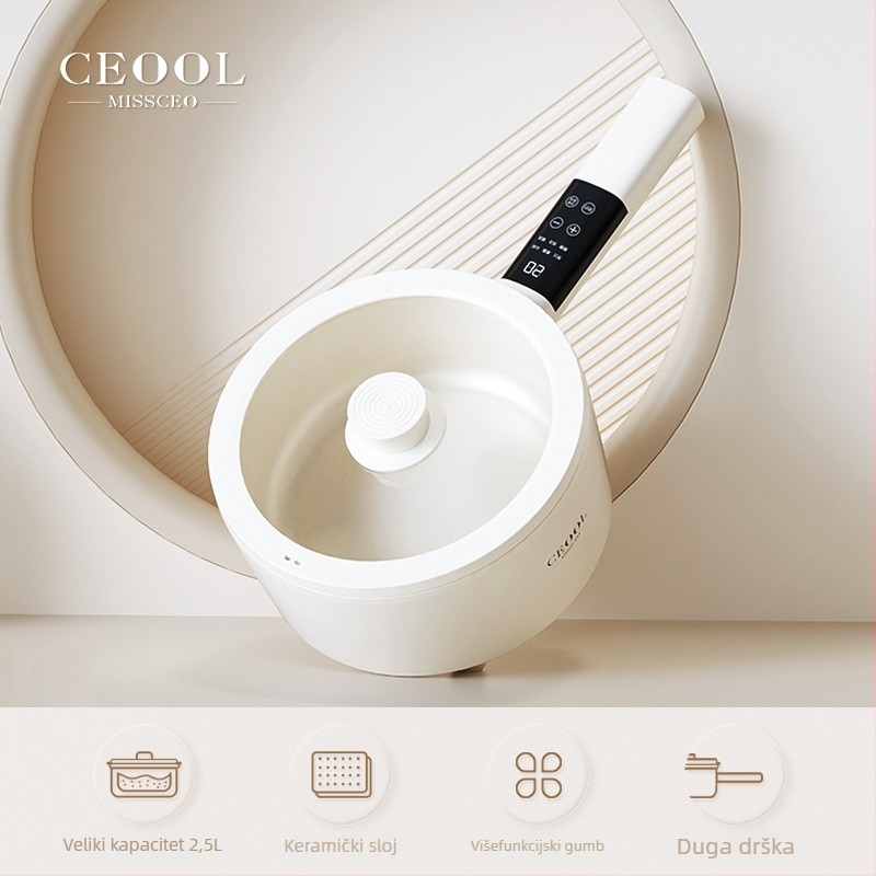 Električna kuhala za kuhanje, 700W, keramički premaz unutarnjeg spremnika, LCD zaslon, podešavanje temperature, funkcija tajmera