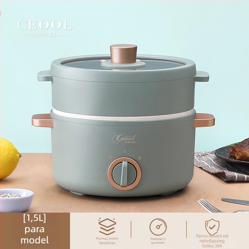 Električna kuhala za kuhanje, 700W, keramički premaz unutarnjeg spremnika, LCD zaslon, podešavanje temperature, funkcija tajmera