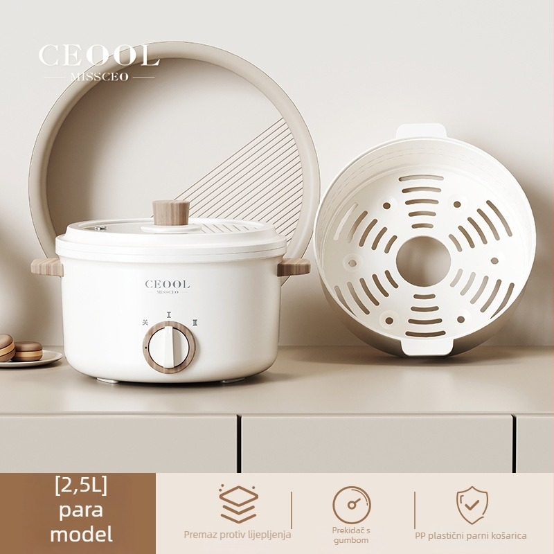 Električna kuhala za kuhanje, 700W, keramički premaz unutarnjeg spremnika, LCD zaslon, podešavanje temperature, funkcija tajmera