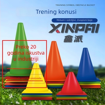 Nogometna oprema za trening s ABS materijalom, marka Xinpai, konusnog oblika kanta za prepreke, prilagodljiva obrada