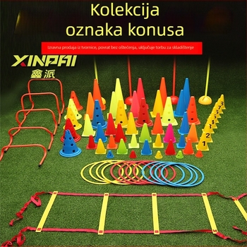 Nogometna oprema za trening s ABS materijalom, marka Xinpai, konusnog oblika kanta za prepreke, prilagodljiva obrada
