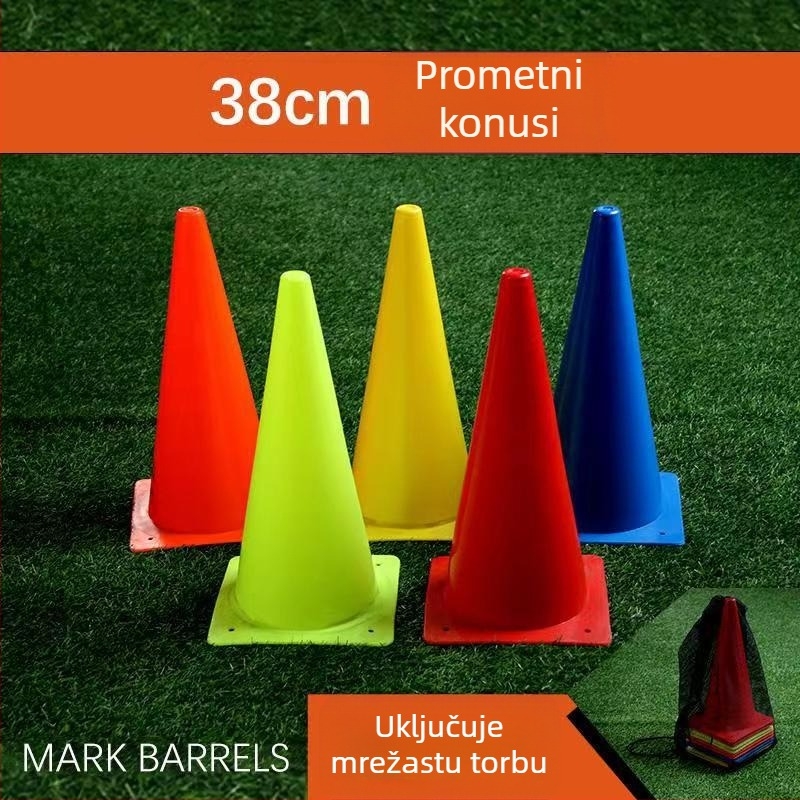 Nogometna oprema za trening s ABS materijalom, marka Xinpai, konusnog oblika kanta za prepreke, prilagodljiva obrada