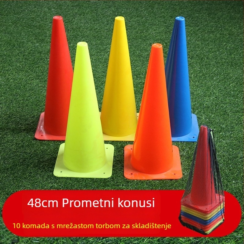 Nogometna oprema za trening s ABS materijalom, marka Xinpai, konusnog oblika kanta za prepreke, prilagodljiva obrada