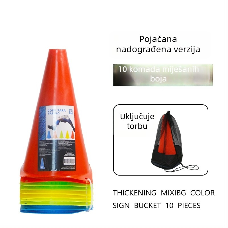 Nogometna oprema za trening s ABS materijalom, marka Xinpai, konusnog oblika kanta za prepreke, prilagodljiva obrada