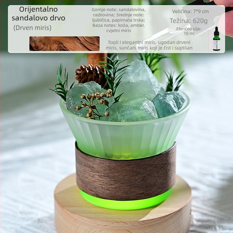 Staklena aromaterapijska ukras, svijetao luksuzni stil, dekor za spavaću sobu