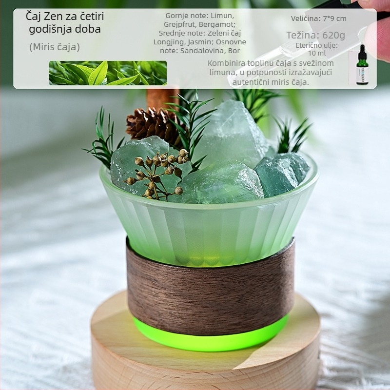 Staklena aromaterapijska ukras, svijetao luksuzni stil, dekor za spavaću sobu