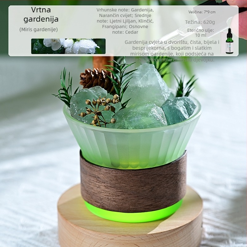 Staklena aromaterapijska ukras, svijetao luksuzni stil, dekor za spavaću sobu