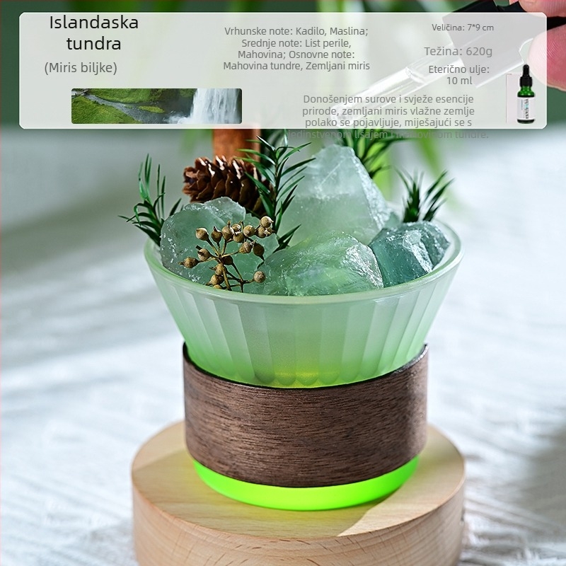 Staklena aromaterapijska ukras, svijetao luksuzni stil, dekor za spavaću sobu