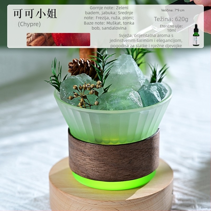 Staklena aromaterapijska ukras, svijetao luksuzni stil, dekor za spavaću sobu