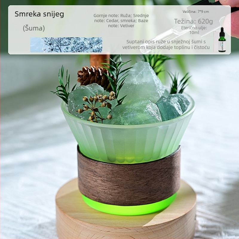 Staklena aromaterapijska ukras, svijetao luksuzni stil, dekor za spavaću sobu