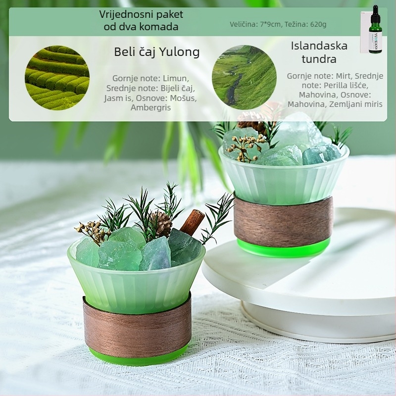 Staklena aromaterapijska ukras, svijetao luksuzni stil, dekor za spavaću sobu